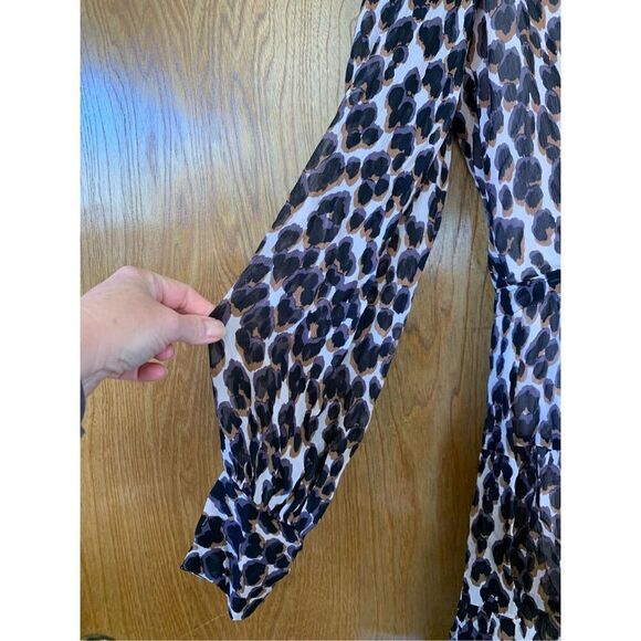 Paige Cleobelle Dress in Zephyr Shale Psych Leopard Size‎ S - Picture 9 of 12